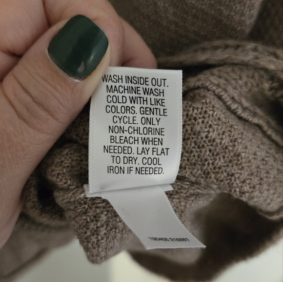 Croft & Barrow Brown Cowl Neck Sweater Size XXL - Picture 6 of 6